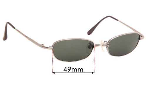 Sunglass Fix Replacement Lenses for Ray Ban RB3152 - 49mm Wide 
