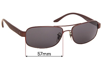 Ray-Ban RB3273 Replacement Lenses 57mm wide 