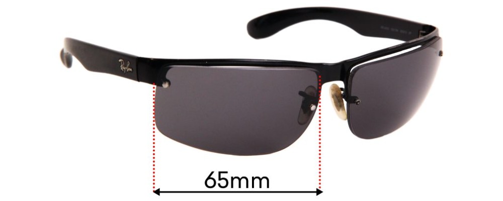 Sunglass Fix Replacement Lenses for Ray Ban RB3403 - 65mm Wide