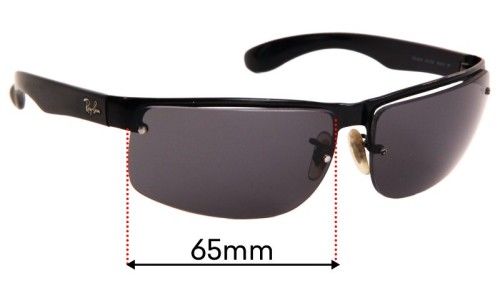 Sunglass Fix Replacement Lenses for Ray Ban RB3403 - 65mm Wide 