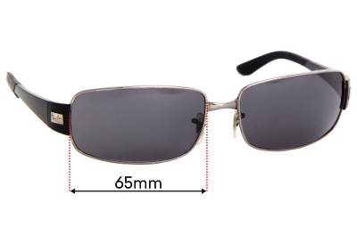 Ray Ban RB3421 Replacement Lenses 65mm wide 
