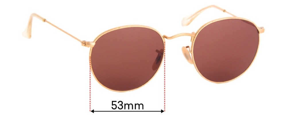 Ray Ban RB3447 53mm Replacement Lenses