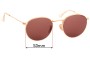 Sunglass Fix Replacement Lenses for Ray Ban RB3447 - 53mm Wide 