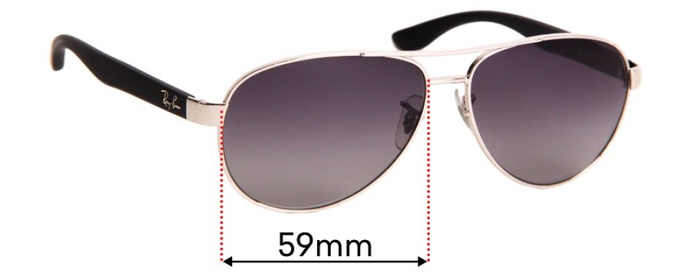 Costumes Person in charge Hinder Ray Ban RB3457 59mm Replacement Lenses