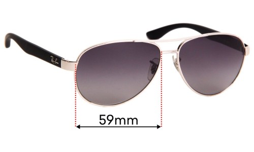 Sunglass Fix Replacement Lenses for Ray Ban RB3457 - 59mm Wide 