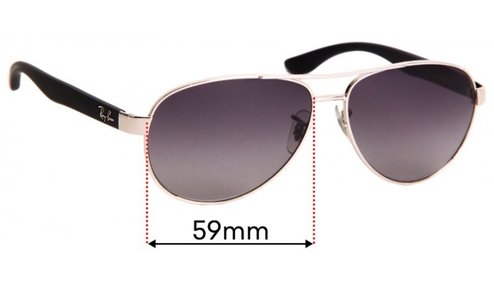 Ray Ban RB3457 Replacement Lenses 59mm 