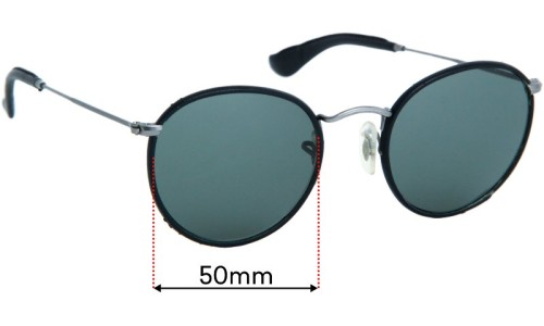 Sunglass Fix Replacement Lenses for Ray Ban RB3475-Q - 50mm Wide 