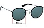 Sunglass Fix Replacement Lenses for Ray-Ban RB3475-Q Round Craft - 50mm Wide 