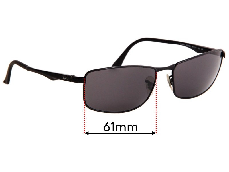 Ray-Ban RB3498 Gunmetal Prescription Sunglasses - 50% Off Lenses