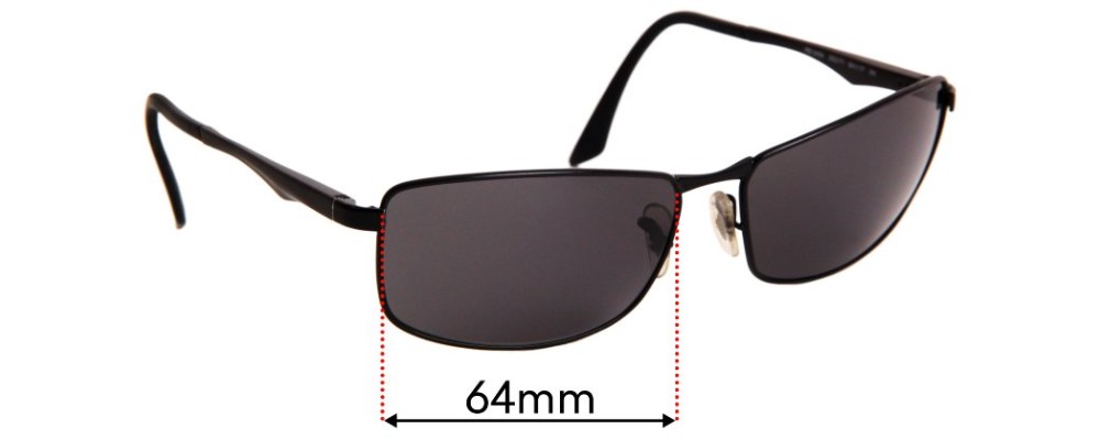 Ray Ban RB3498 Replacement Lenses 64mm 