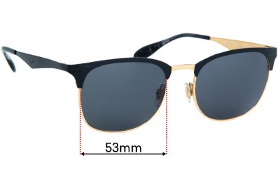 Ray Ban RB3538 Replacement Lenses 53mm wide 