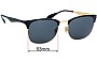 Sunglass Fix Lentes de Repuesto para Ray-Ban RB3538 - 53mm Wide 