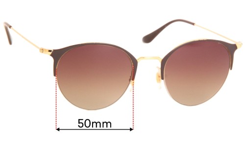 Sunglass Fix Replacement Lenses for Ray Ban RB3578 - 50mm Wide 