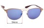 Sunglass Fix Replacement Lenses for Ray Ban RB3596 - 54mm Wide 