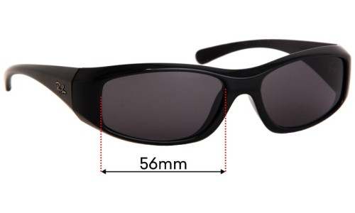 Sunglass Fix Replacement Lenses for Ray Ban RB4103 - 56mm Wide 