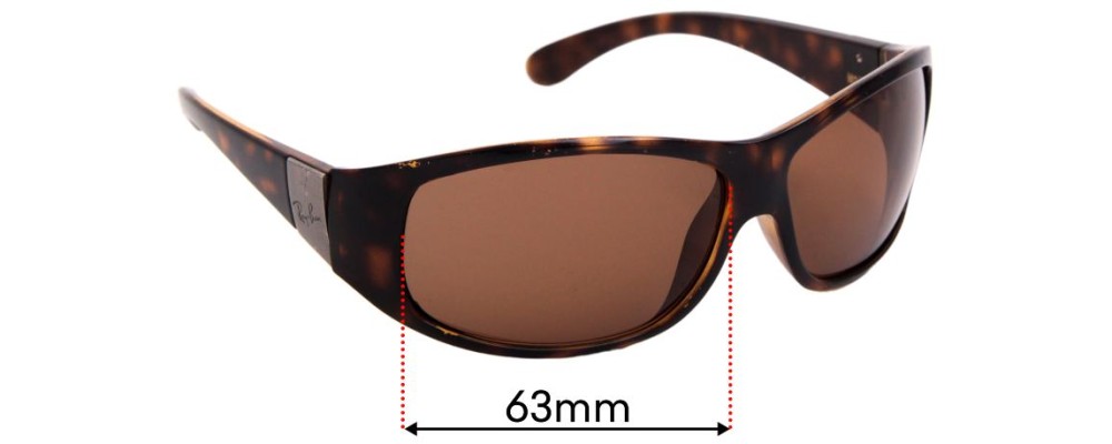 Sunglass Fix Replacement Lenses for Ray Ban RB4110 - 63mm Wide