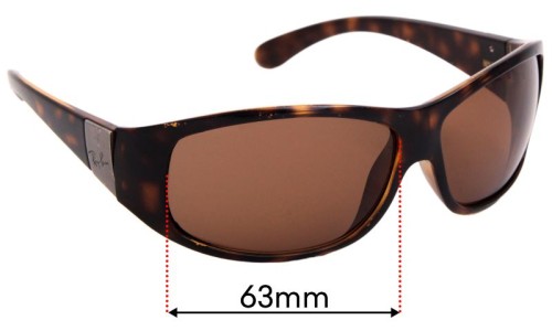 Sunglass Fix Replacement Lenses for Ray Ban RB4110 - 63mm Wide 