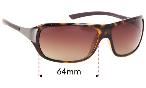 Sunglass Fix Replacement Lenses for Ray Ban RB4120 - 64mm Wide 