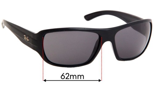 Sunglass Fix Replacement Lenses for Ray Ban RB4150 - 62mm Wide 