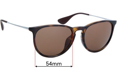Ray Ban RB4171-F Erika (Low Bridge Fit) Replacement Lenses 54mm wide 