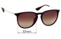 Sunglass Fix Replacement Lenses for Ray Ban RB4171-F Erika (Low Bridge Fit) - 57mm Wide 