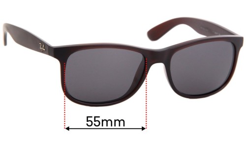 Ray Ban RB4202 Andy Replacement Lenses 55mm wide 
