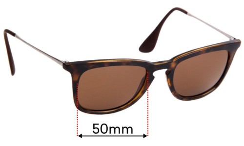 Sunglass Fix Replacement Lenses for Ray Ban RB4221 - 50mm Wide 
