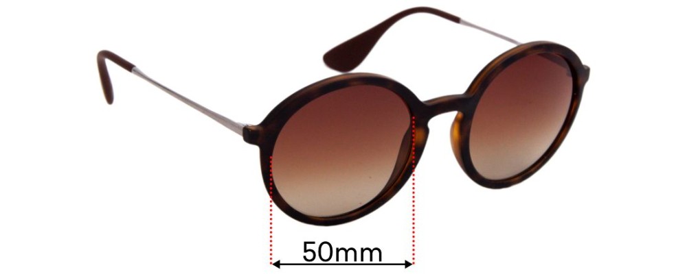 Sunglass Fix Replacement Lenses for Ray Ban RB4222 - 50mm wide