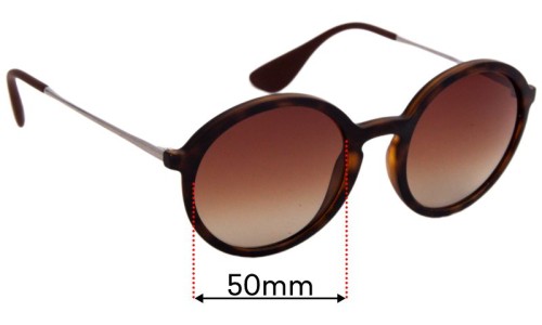 Sunglass Fix Replacement Lenses for Ray Ban RB4222 - 50mm Wide 