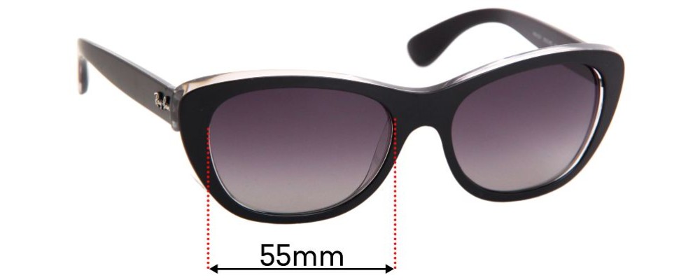 Ray Ban RB4227 Replacement Lenses 55mm 