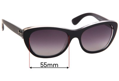 Ray Ban RB4227 Replacement Lenses 55mm wide 