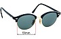 Sunglass Fix Ersatzgläser für Ray-Ban RB4246 Clubround - 51mm Wide 