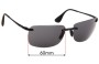 Sunglass Fix Replacement Lenses for Ray Ban RB4255 Chromance - 60mm Wide 