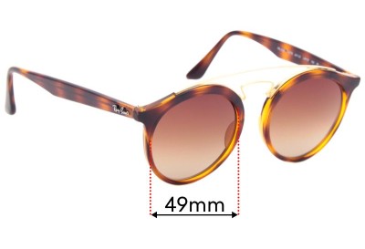 Ray Ban RB4256 Large Replacement Lenses 49mm wide 