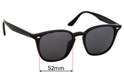 Ray Ban RB4258-F Replacement Lenses 52mm wide 