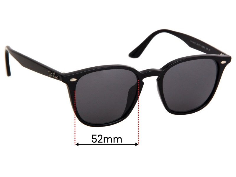 Sunglass Fix Replacement Lenses for Ray Ban RB4258-F - 52mm Wide