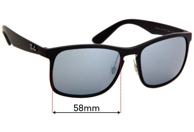 Ray Ban RB4264 Chromance Replacement Lenses 58mm wide 