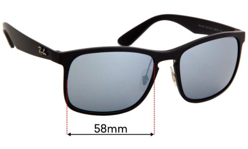 Ray Ban RB4264 Chromance Replacement Lenses 58mm wide 