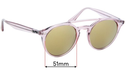 Ray Ban RB4279 Replacement Lenses 51mm wide 