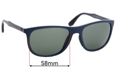 Ray Ban RB4291 Replacement Lenses 58mm wide 