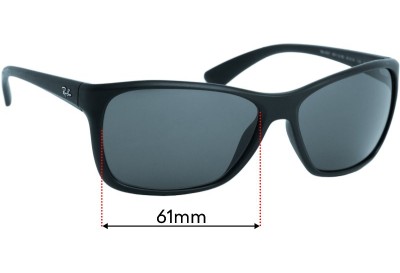 Ray Ban RB4331 Replacement Lenses 61mm wide 