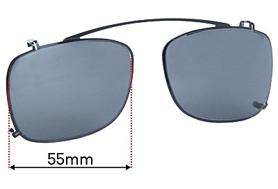 Ray-Ban RB5228-C Clip On Verres de Remplacement 55mm wide 