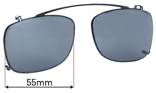 Ray-Ban RB5228-C Replacement Lenses 55mm wide 