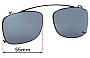 Sunglass Fix Replacement Lenses for Ray-Ban RB5228-C Clip On - 55mm Wide 