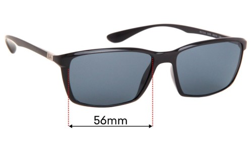 Sunglass Fix Replacement Lenses for Ray Ban RB7018 Liteforce - 56mm Wide 