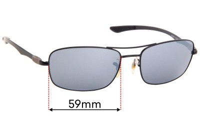 Ray Ban RB8309 Tech Replacement Lenses 59mm wide 