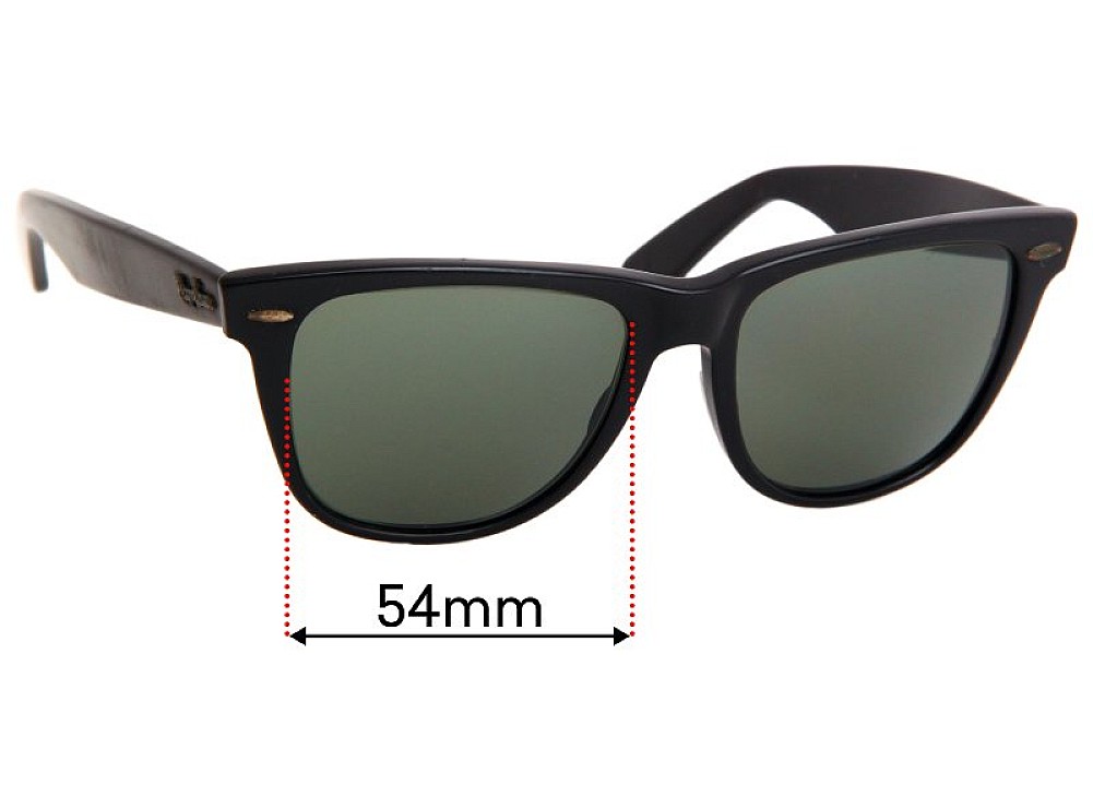 Sunglass Fix Replacement Lenses for Ray-Ban B&L Wayfarer II - 54mm Wide Sunglass Fix Replacement Lenses for Ray-Ban B&L Wayfarer II - 54mm Wide