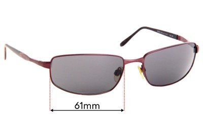 Sunglass Fix Replacement Lenses for Revo 3050 - 61mm Wide 