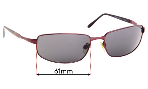 Sunglass Fix Replacement Lenses for Revo 3050 - 61mm Wide 