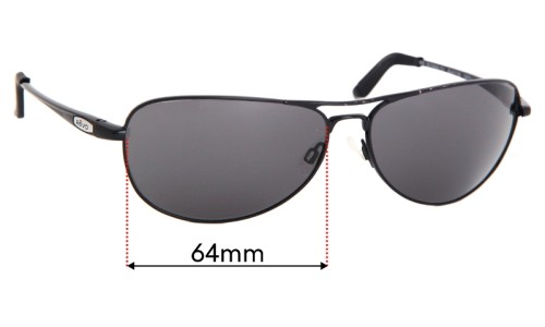 Sunglass Fix Replacement Lenses for Revo 3086 - 64mm Wide 